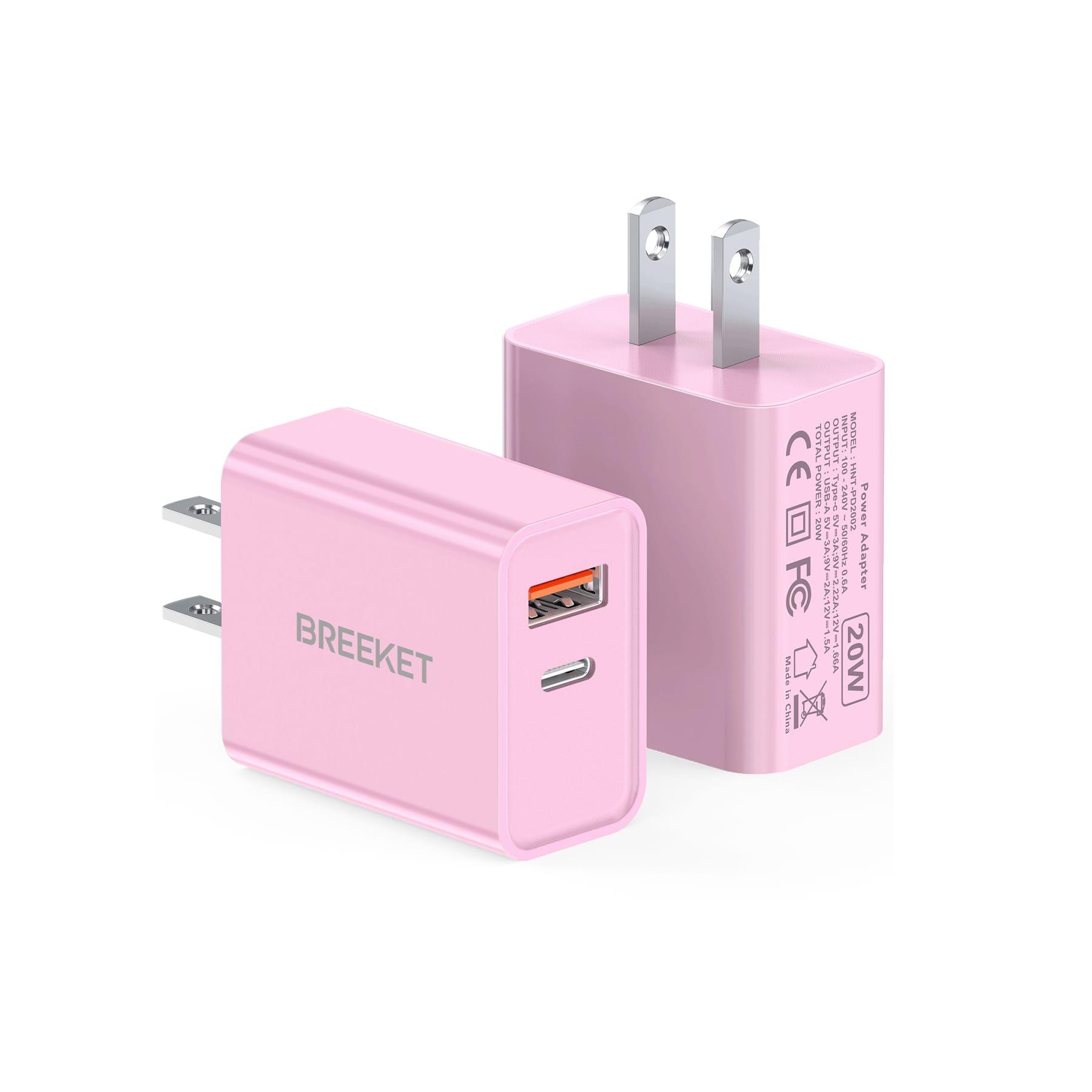 BREEKET 2-Port 20W Fast Wall Charger for Phone - BREEKET