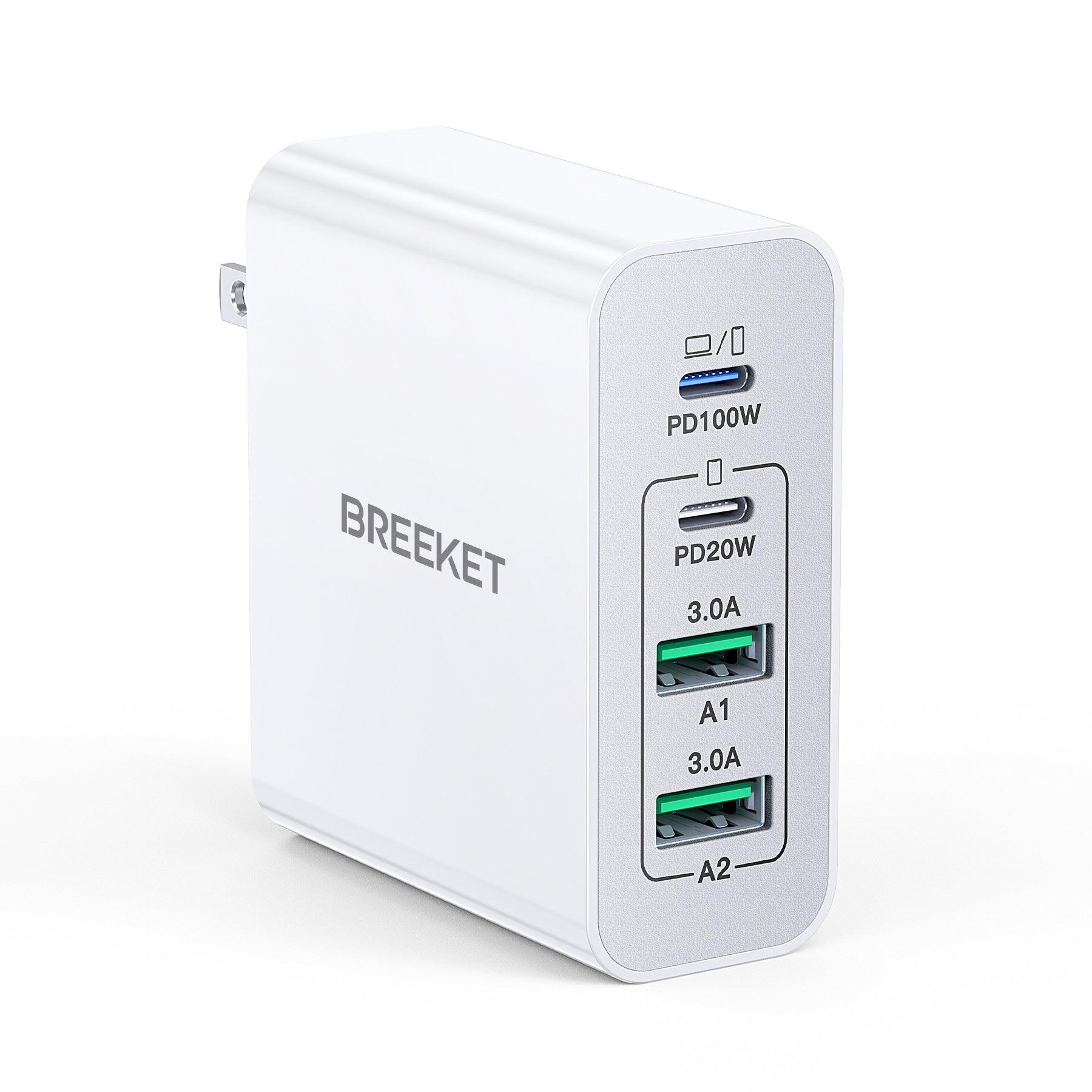 BREEKET 4-in-1 Wall Charger 140W - BREEKET