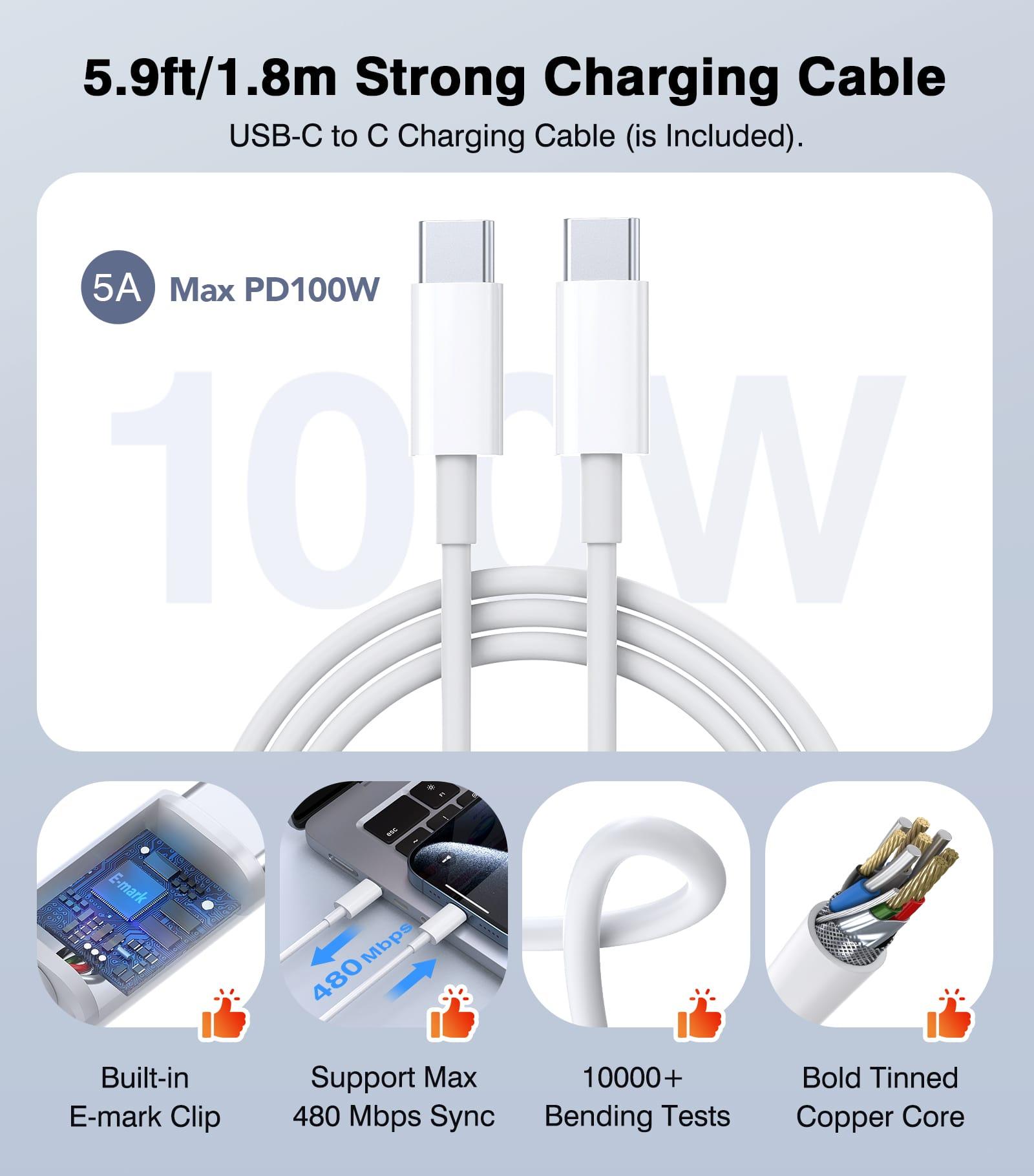 BREEKET 100W USB C Laptop Charger Perfect Macbook Charger - BREEKET