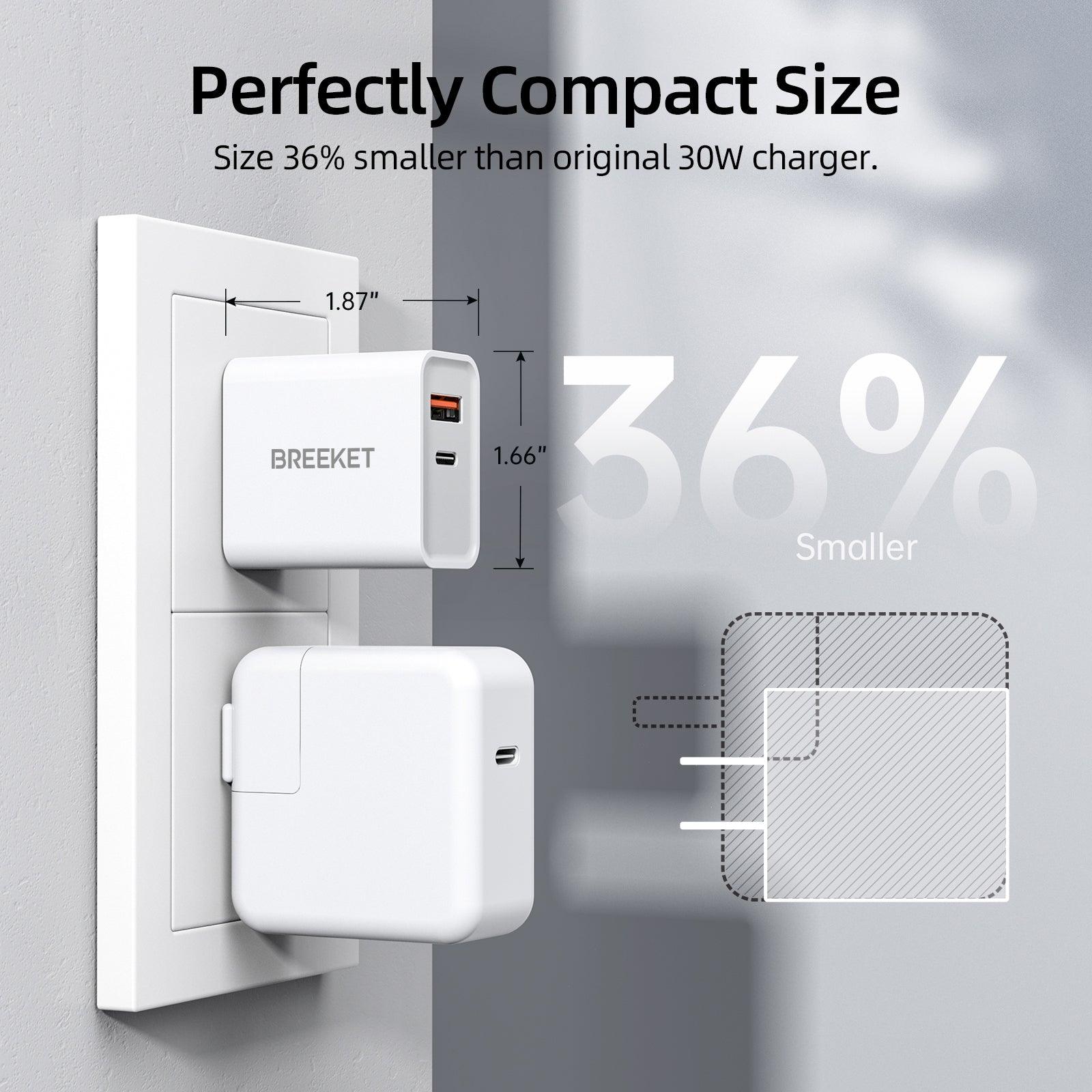 BREEKET 30W 2-Port Wall Charger - BREEKET