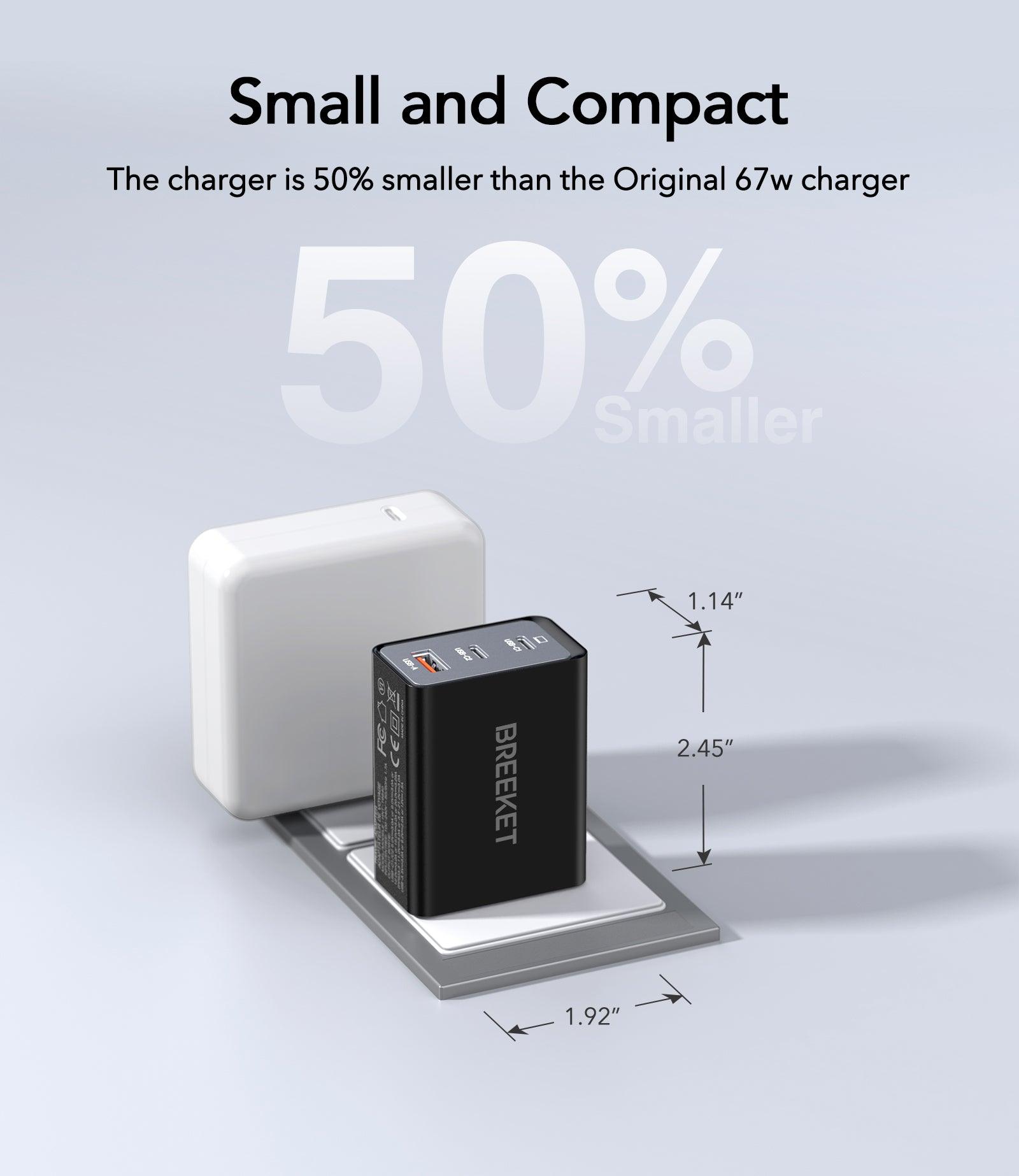 BREEKET 65W Dual USB-C Fast Wall Charger - BREEKET