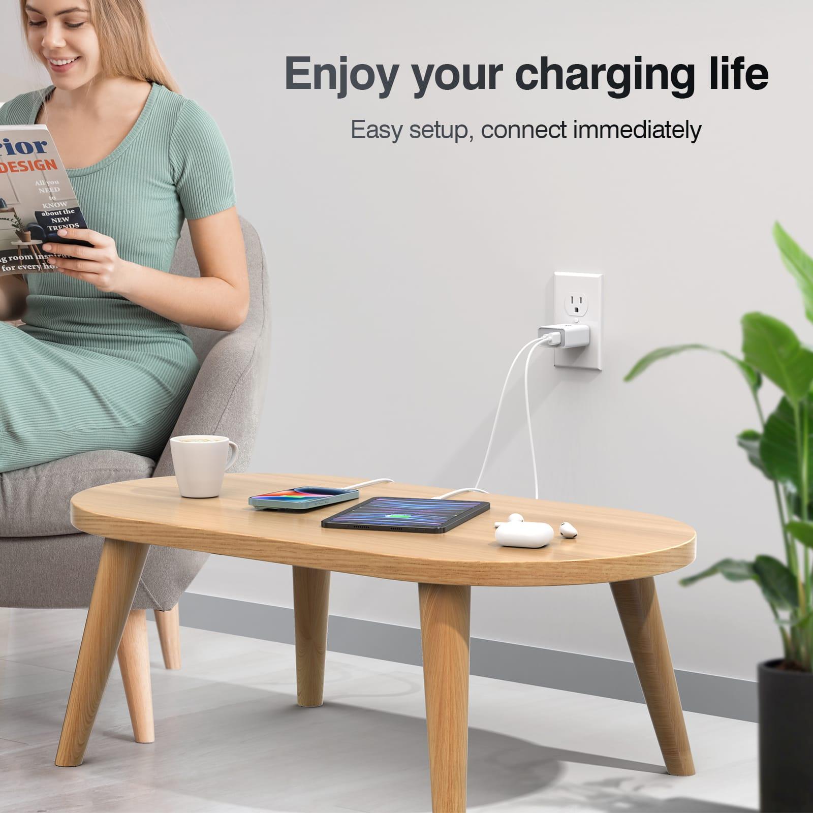 BREEKET 2-Port 20W Fast Wall Charger for Phone - BREEKET