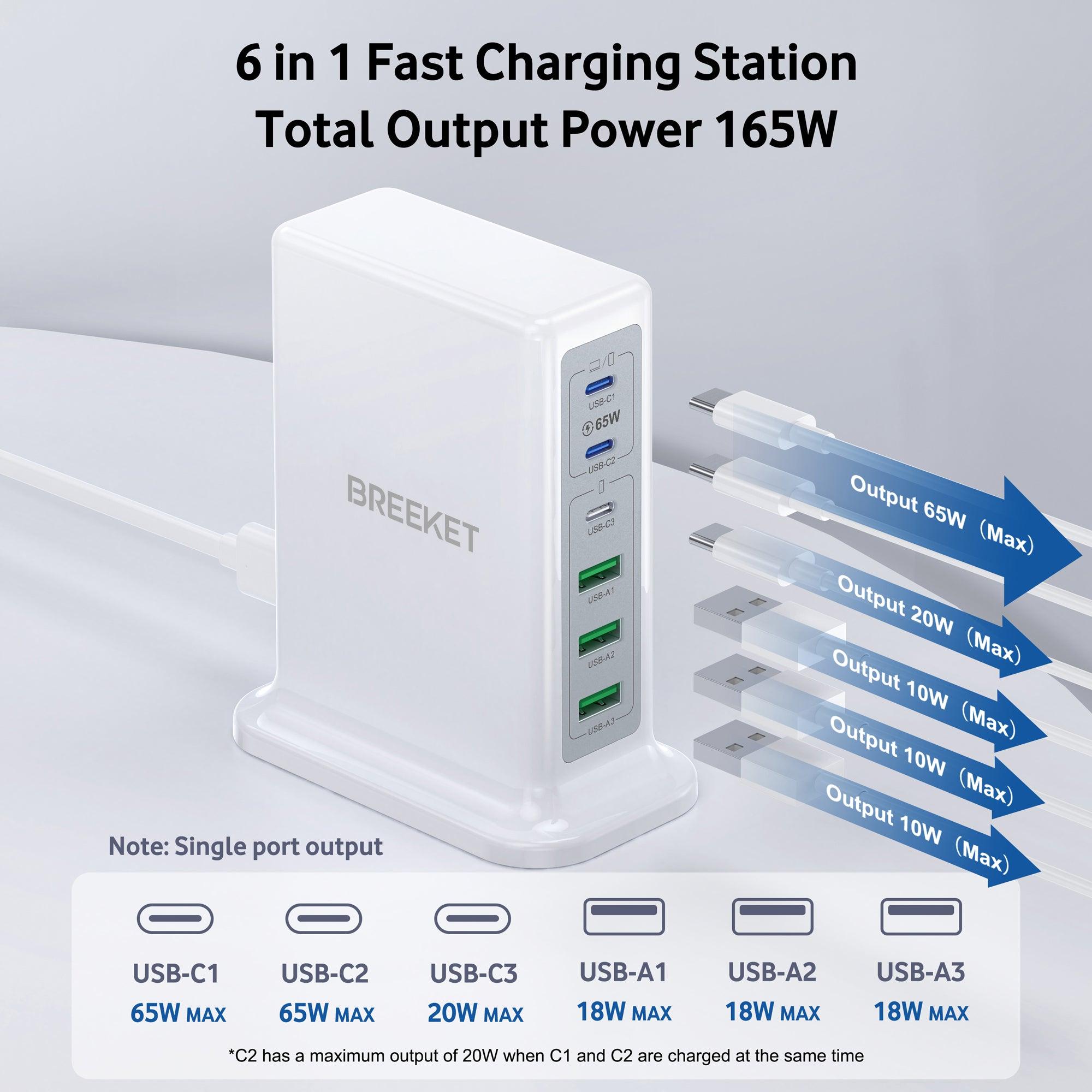 BREEKET 165W GaN Fast Charger For Laptop - BREEKET