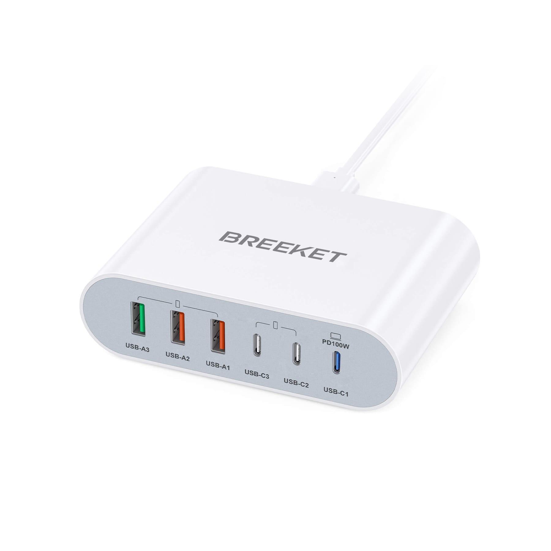 BREEKET 6-in-1 Fast Charger 200W - BREEKET