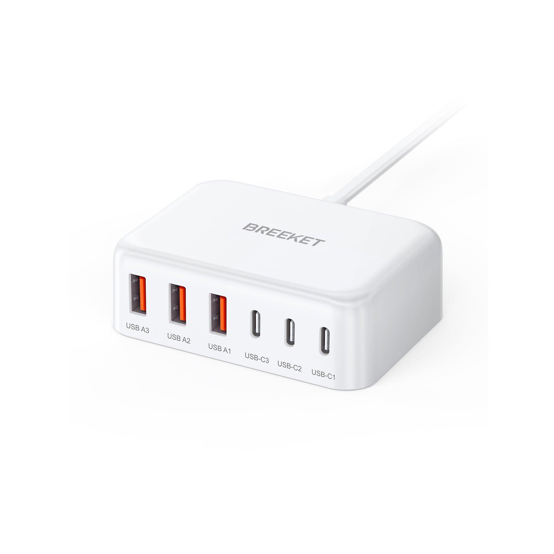 BREEKET 6-in-1 GaN Fast Charger 100W - BREEKET