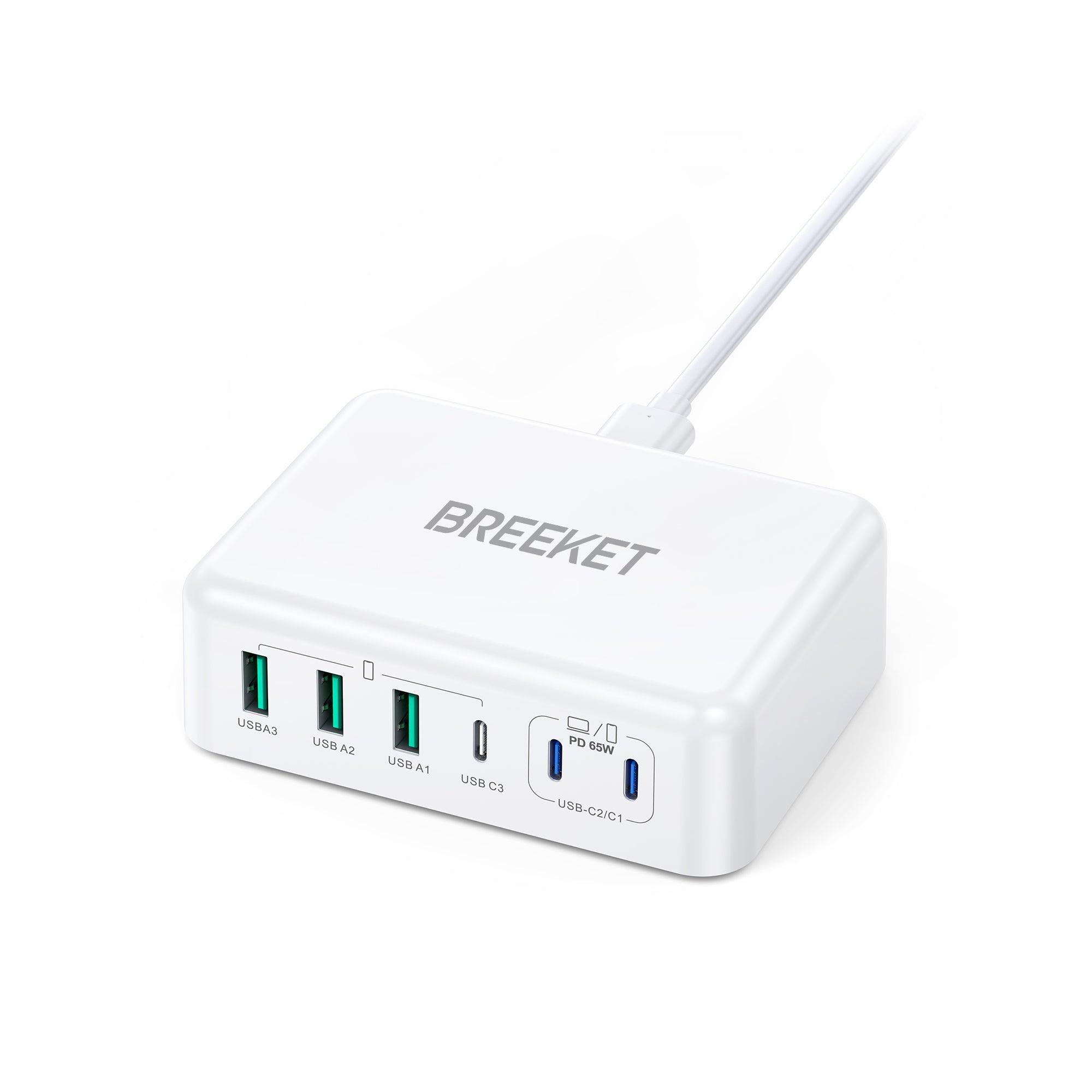 BREEKET 165W 6-in-1  USB C Ports Charging Station - BREEKET