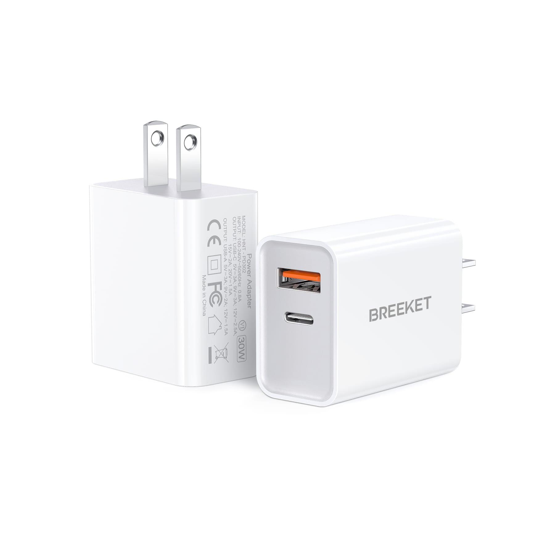 BREEKET 30W 2-Port Wall Charger - BREEKET