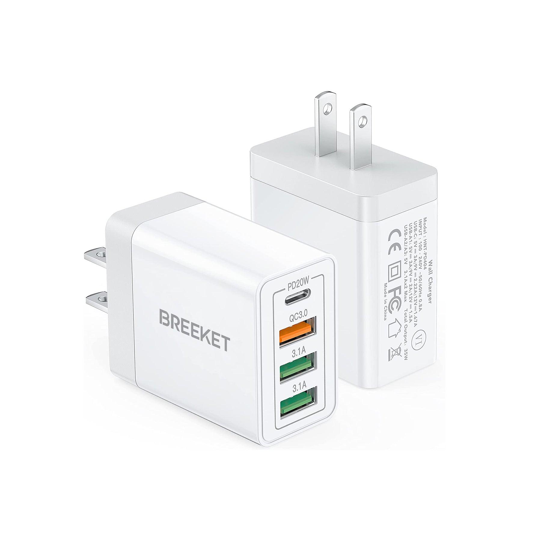 BREEKET 4-in-1 Wall Charger 40W - BREEKET